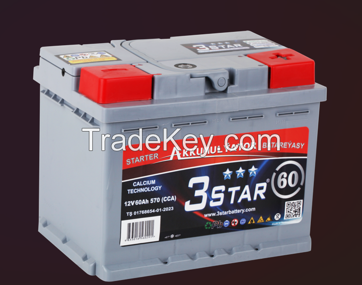 Lead Acid Car Batteries 60AH 12V