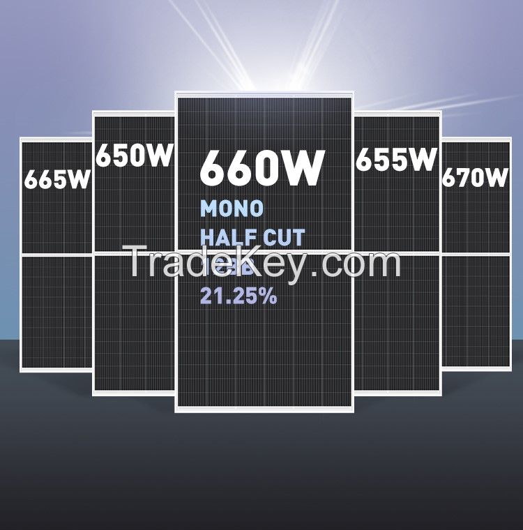 132 HALF-CELL MONOFACIAL SOLAR MODULE 640-660W