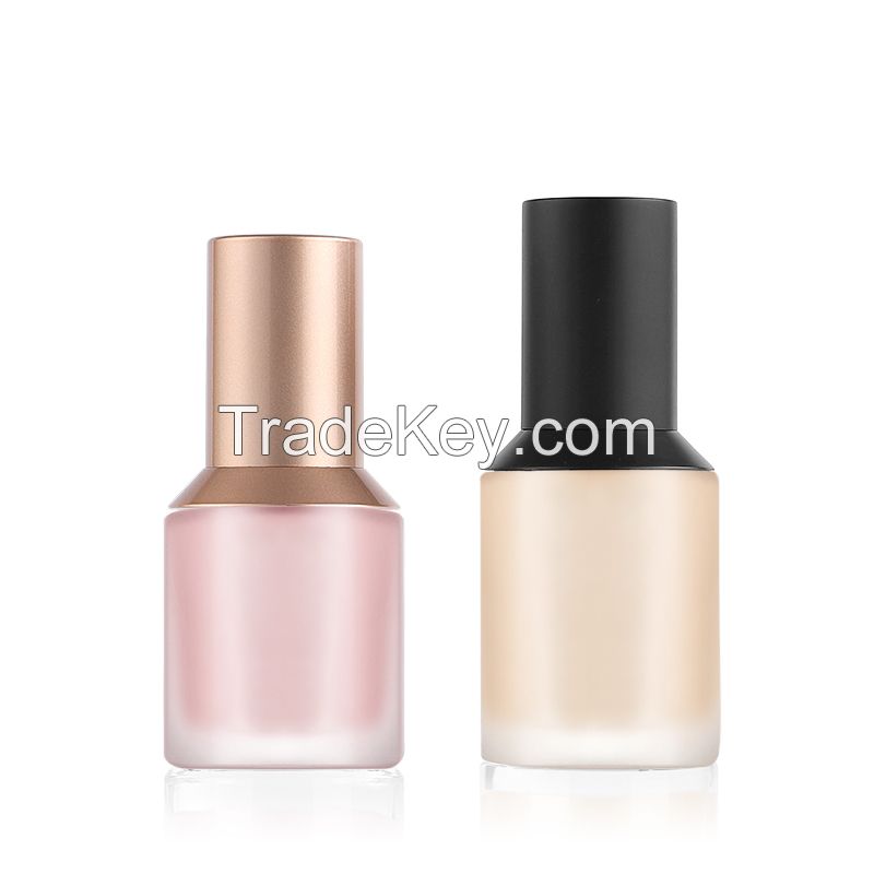 30ml pressed glass lotion bottle essence cosmetic bottle frosting liquid foundation make-up bottle travel subpackage