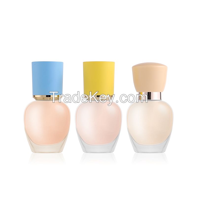 30ml pressed glass lotion bottle essence cosmetic bottle frosting liquid foundation make-up bottle travel subpackage