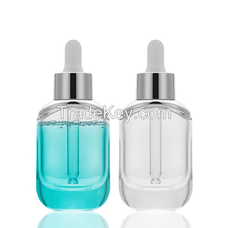 Rubber tip dropper glass bottle shoulder sleeve essential oil bottle subpacking cosmetics packaging essence liquid bottle skin care serum bottle