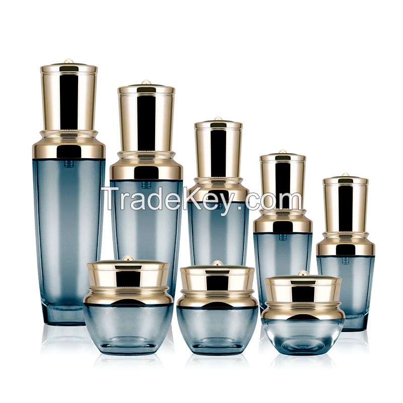 Small Black Bottle Glass Set Bottle Beauty Salon Professional Line Cosmetics Bottle