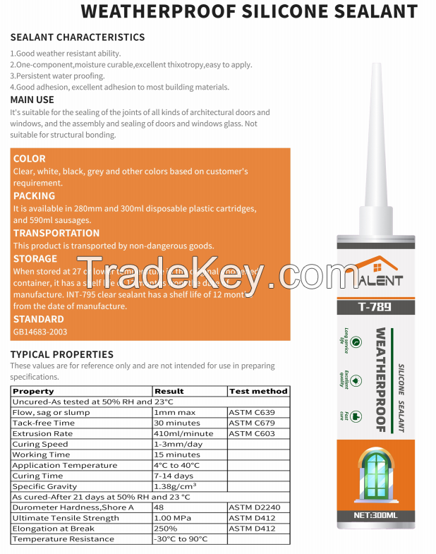 China OEM factory supply high quality silicone sealant glasaa sealant adhesive sealants