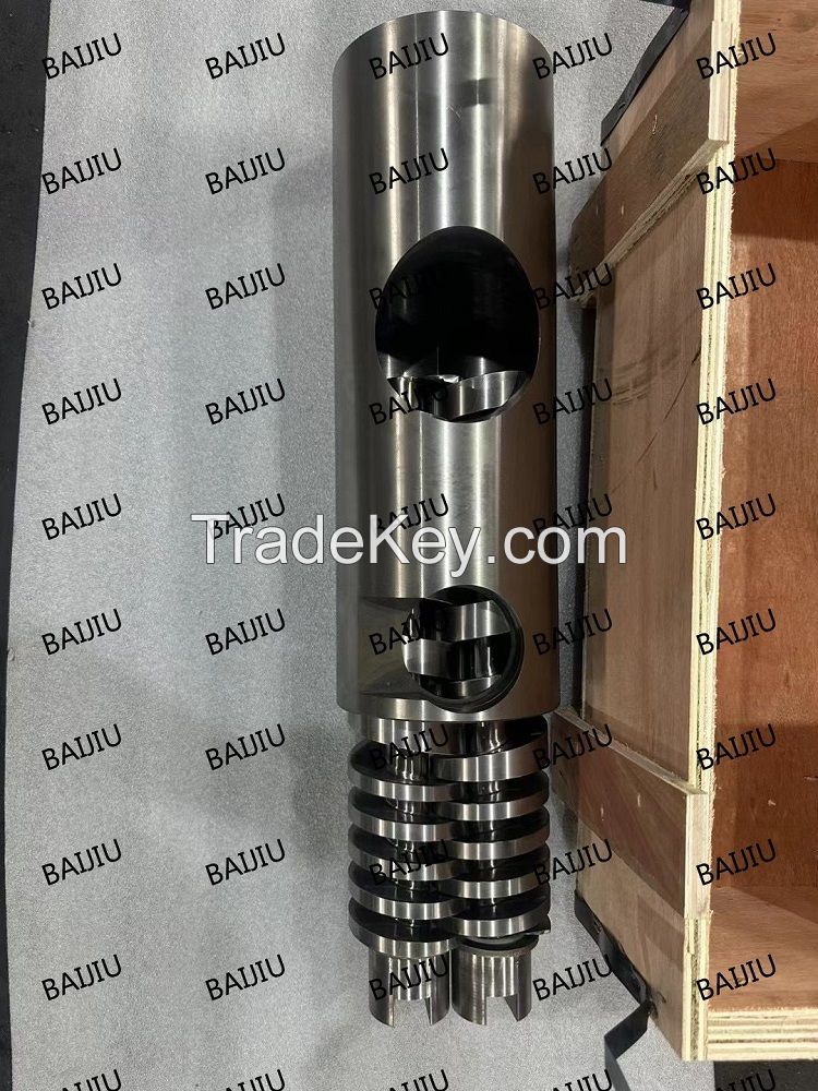 Small parallel twin screw barrel for food industry