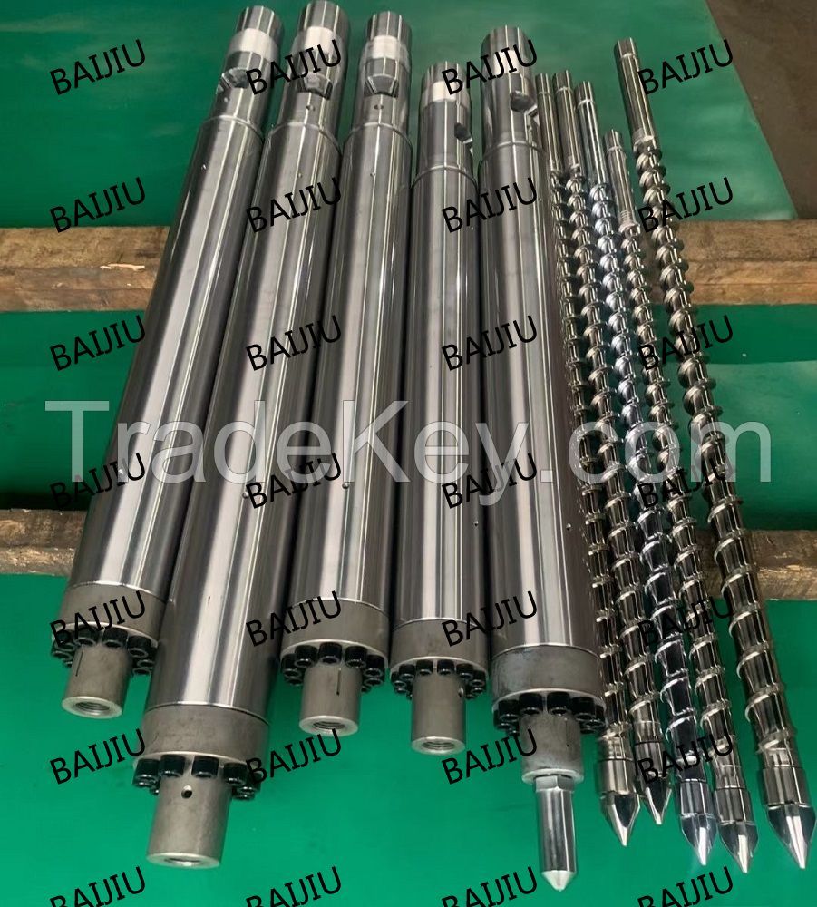 Corrosion-resistant hard chrome plated injection screw barrel for PC products