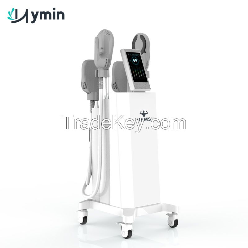 Hiemt 4500w Gym Salon Use Muscle Stimulator Sculpting Ems Shaping Body Sculpting Machine 4 Handles Emsculpting Machine