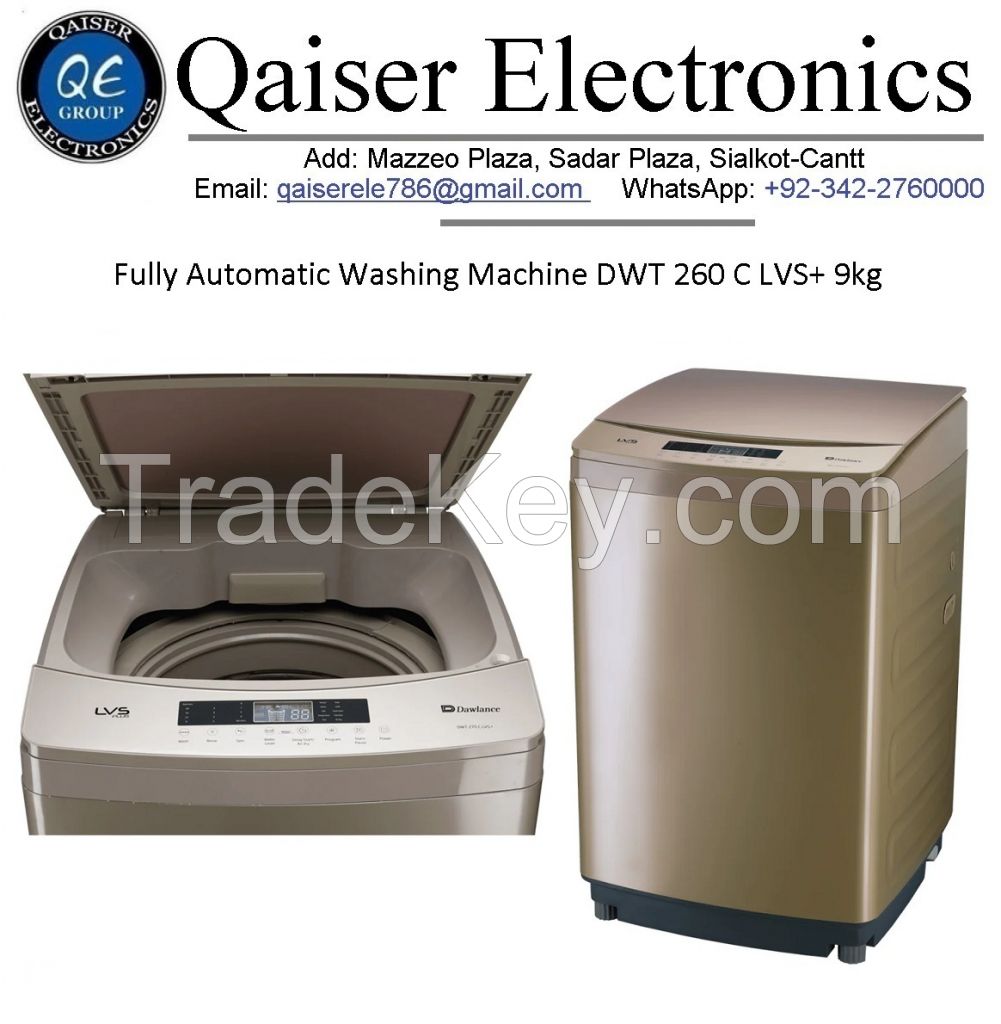 Qaiser Electronics Special Offer For 9 kg Top Load Automatic Washing Machine DW260 LVS