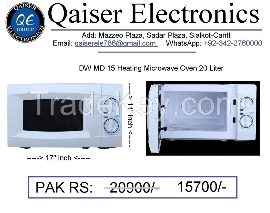 Qaiser Electronics 20 Liter Capacity Heating Microwave oven