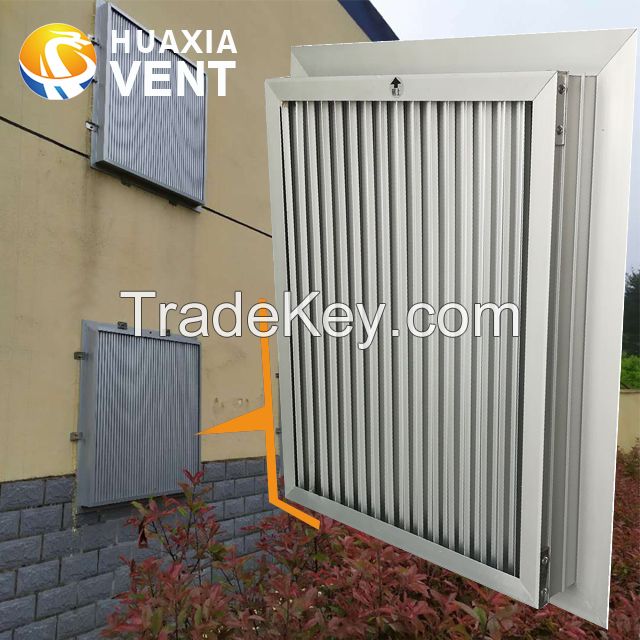 IP43-IP65 selection dust filter louver for air cooling of generator house