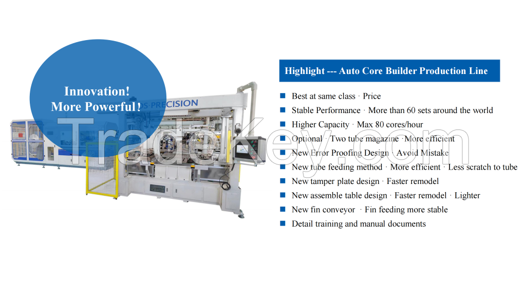 heat exchanger core builder production line