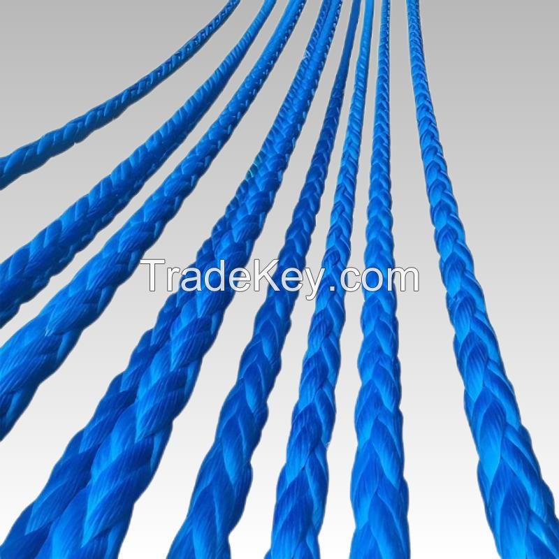 8 strand UHMWPE rope Mooring UHMWPE 8 strand Rope LDMAX-8 for marine rope