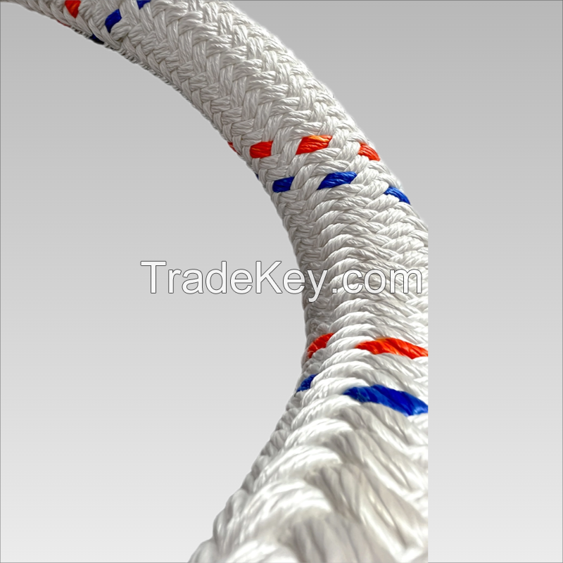 Good Strength and High Abrasion Nylon Polyester Double Braided Boat Rope LDFLEX PLUS