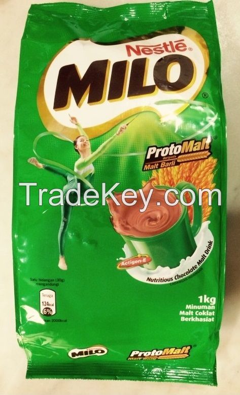 Milo Malted Drink 1KG in Plastic Bag