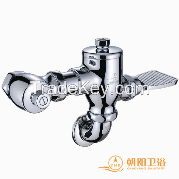 S-03A Floor Mounted Brass Toilet Pedal Flush Valve factory