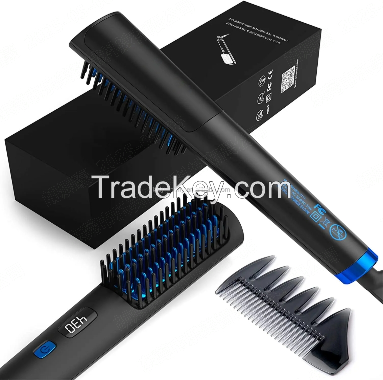 Electric ceramic hair comb suitable for all scenarios straight hair dry hair wide voltage