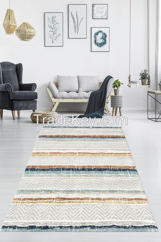 Modern Turkish Carpet Rug - Anti-Slip, Machine Washable, Wholesale Export with Custom Options