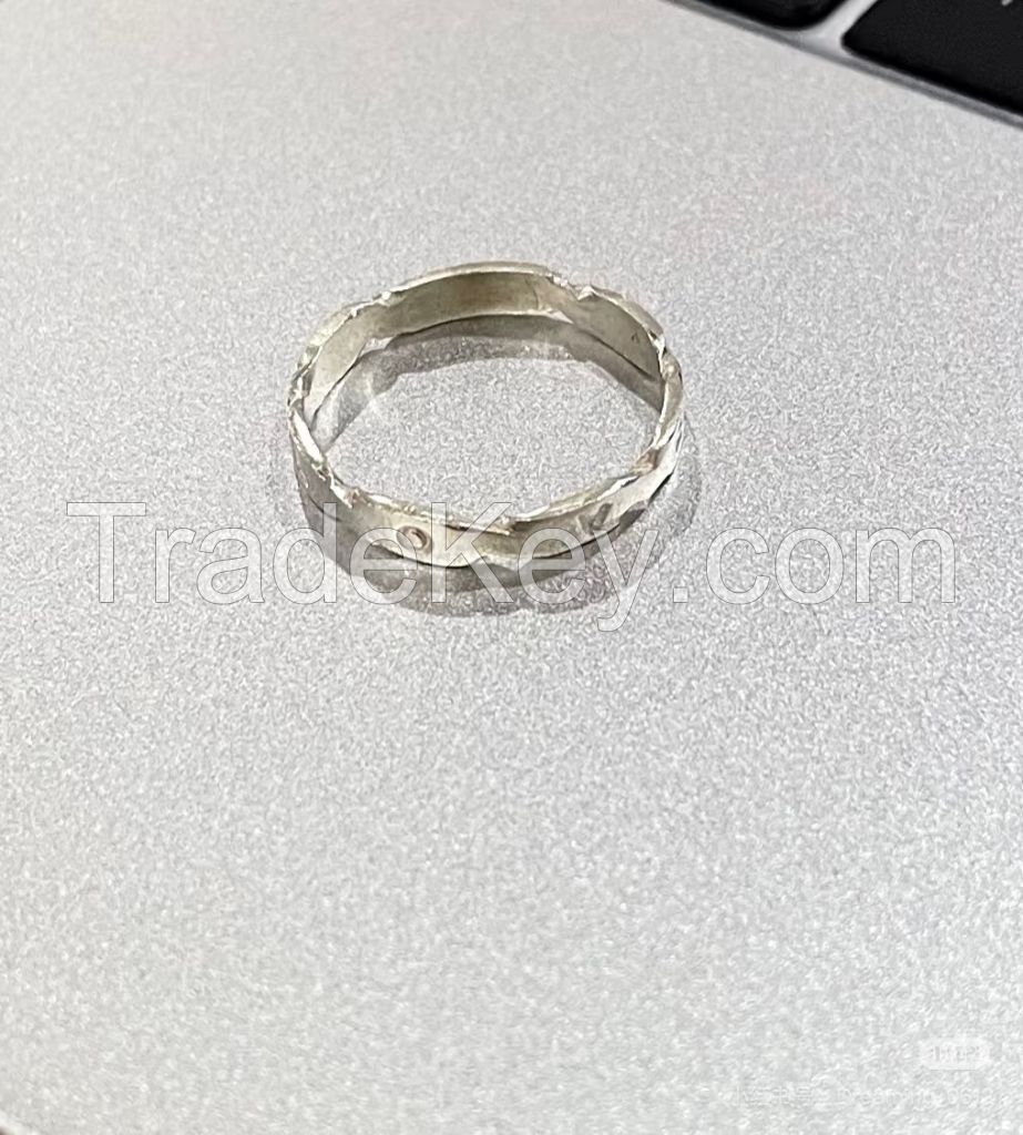 bamboo node flattened ring
