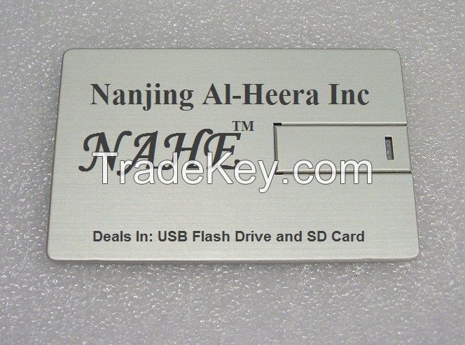 32gb Metal Body Business Card USB Flash Drive