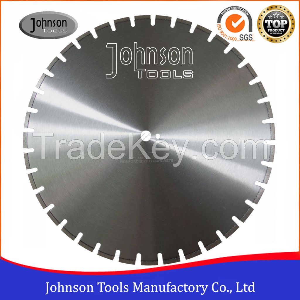 600mm laser welded saw blade for cutting prestress concrete