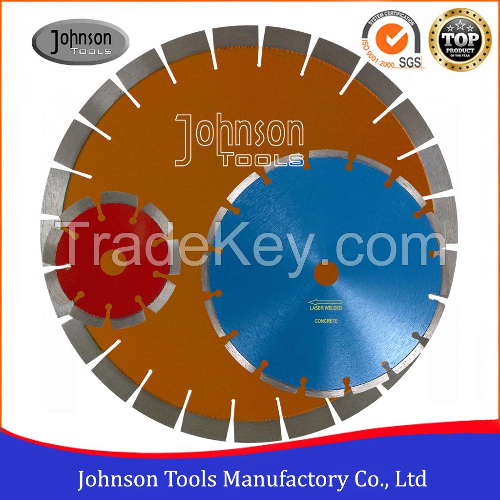 Sell diamond small size laser welded saw blade for concrete cutting