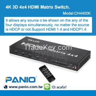 4PORT HDMI Matrix Extender