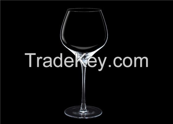 High quality handmade crystal red wine glass