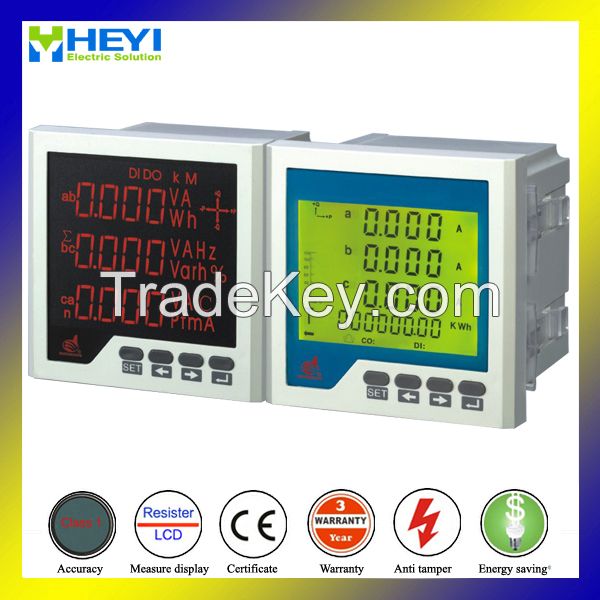 digital power meter  multi function single phase LCD display  Harmonic Measure Digital Power Meter