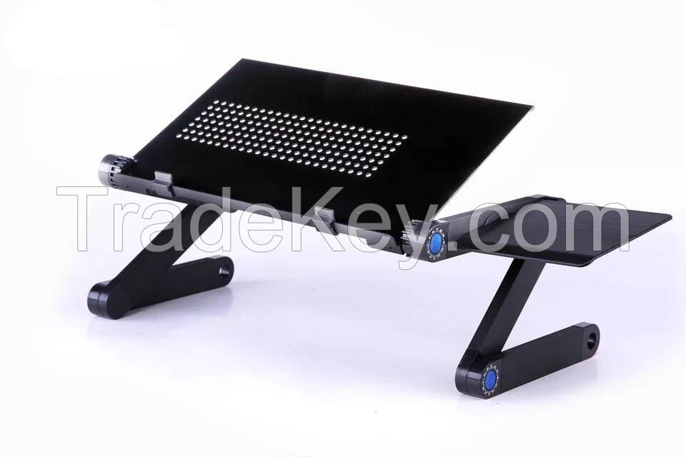 Convenient folding laptop computer table