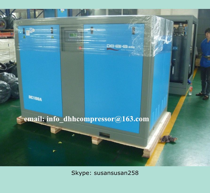 75kw commercial screw air compressor