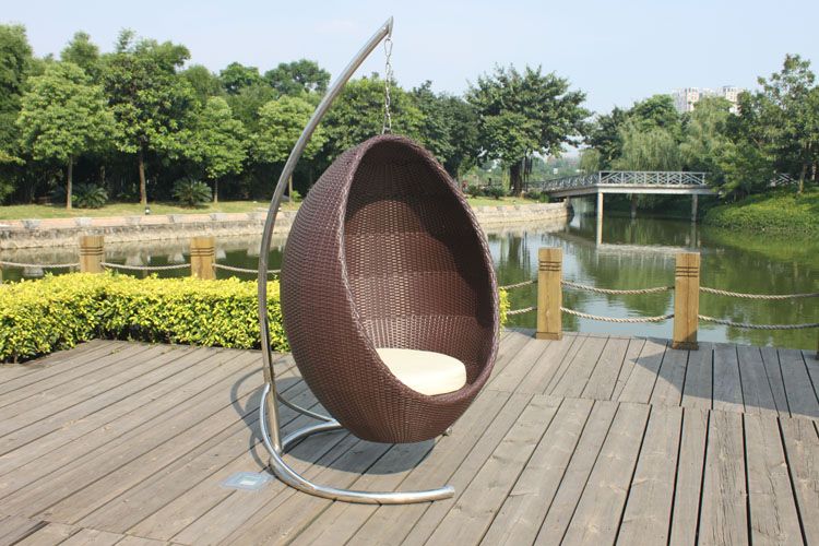 Hot Sale Garden Rattan Egg Swing Chair C057