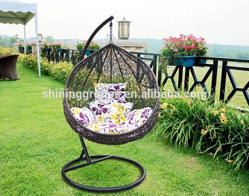 Hot Sale Outdoor Rattan Egg Swing Hanging Chair