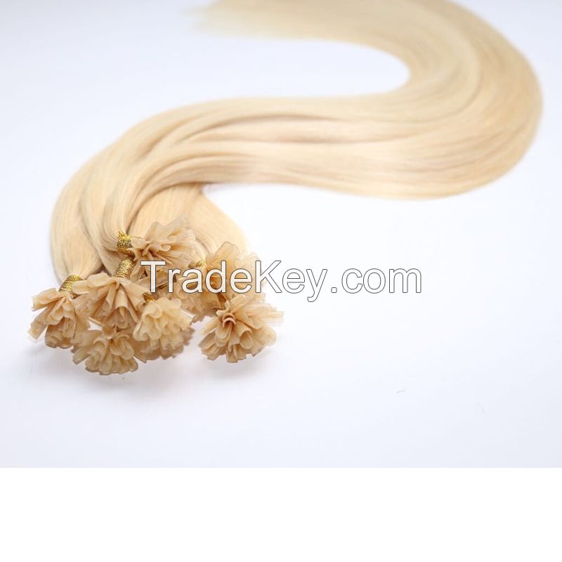 Italian Prebonded Keratin Ulat Tip Hair Extensions 100% High Quality Hair Extension