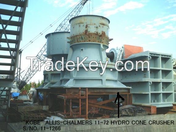 USED "KOBE" ALLIS-CHALMERS" 11-72 HYDRO CONE (EXCONE) CRUSHER