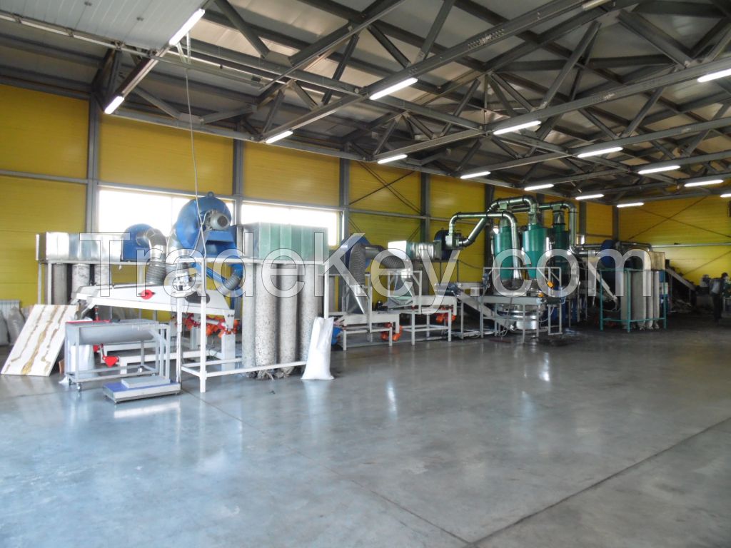 Used tire recycling plant to rubber crumb