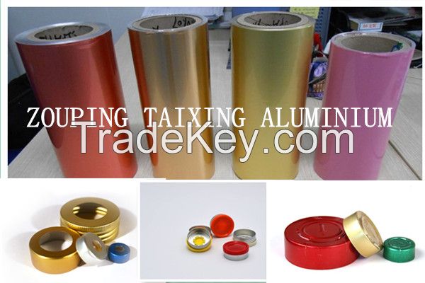 lacquer alumnium strip used for vial seals