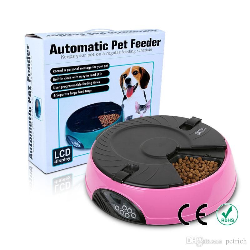 6 Meal LCD Automatic Pet Feeder.Programmable for up to 6 different feeding times.