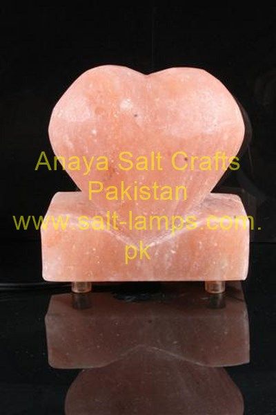 Himayalayan Heart Shape Rock Salt Lamps/Himalayan Pink Rock Salt Crystal Lamps/Pink Rock Salt Lamps with Bulbs