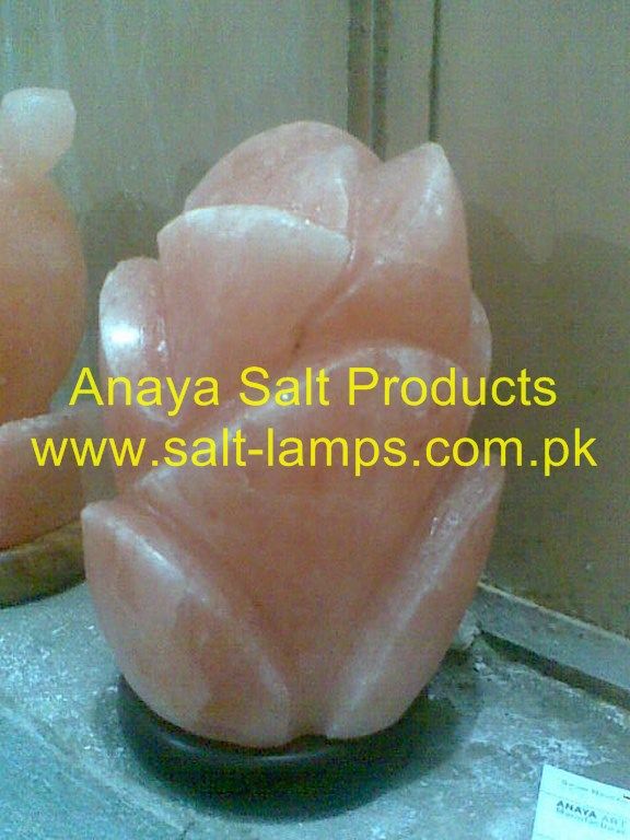 Rose Flower Salt Lamps/Himalayan Pink Rock Salt Flower Lamps/ Himalayan Rose Flower Salt Ionziers
