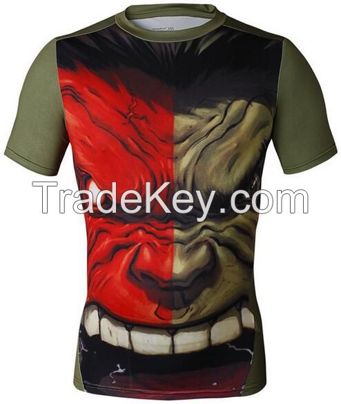 WHOLESALE short sleeve mma rashguard