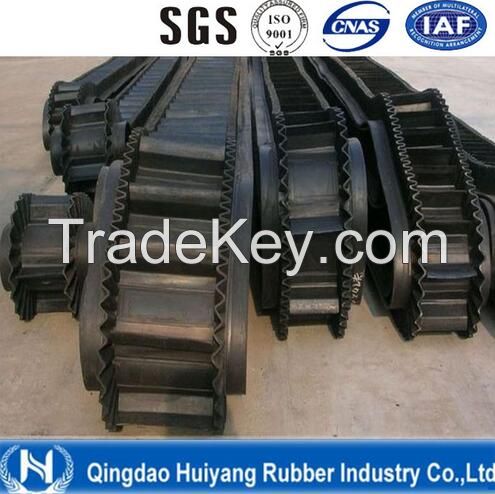 Corrugated Sidewall Cleated Rubber Conveyor Belt (S60)