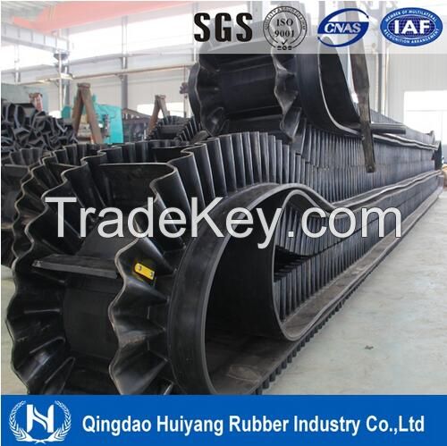 Corrugated Sidewall V Rubber Conveyor Belt (ISO Certified)