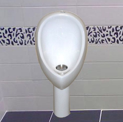 No Water Flush Urinal ( Patented Drainage Trap )