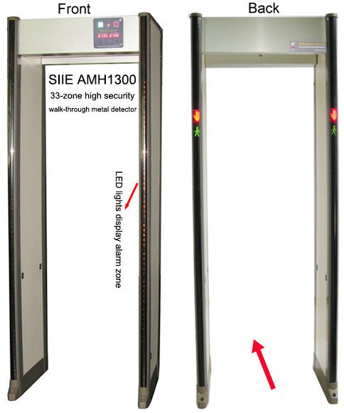 33-Zone High Security Walk-through Metal Detector, Metal Detector Door manufacturer