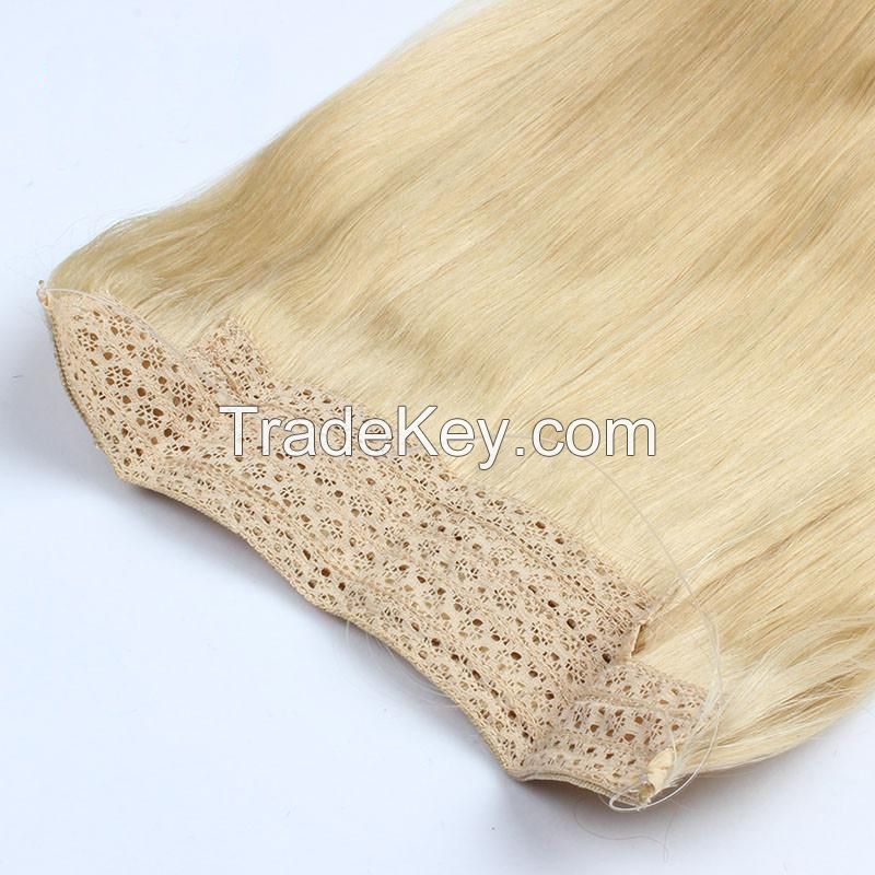 clips in human hair weft