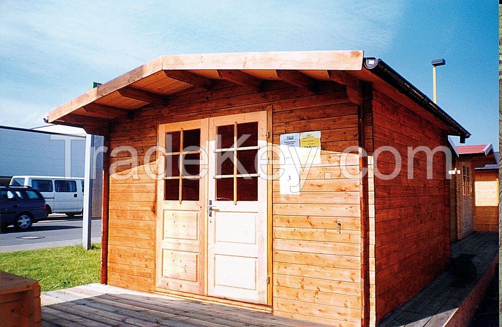 Pine Wood Log Cabin 3.50x3.50 m B13