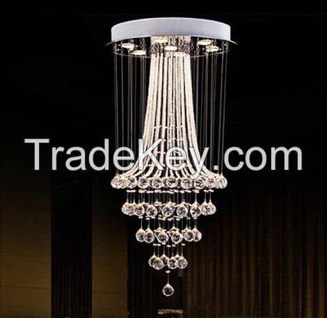 Modern Crystal Pendant Light LED Chandelier for Living Room XD053