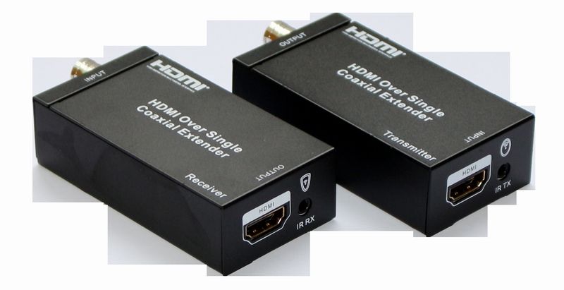 HDMI Extenders Over single 100m Coaxial Cable with IR Control