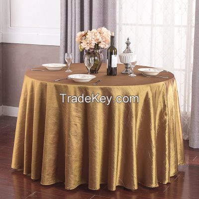 elegant taffeta crushed wedding table cloth