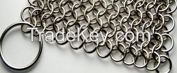 stainless steel chainmail scrubber