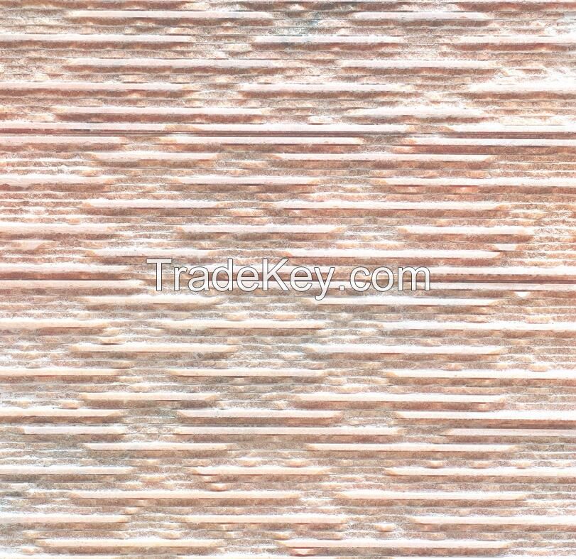 Red colour Cultured stone wall tile panel